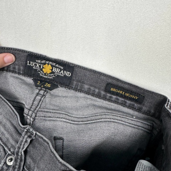 Lucky Brand Women's Size 26 Brooke Skinny Jeans Denim - Picture 8 of 8